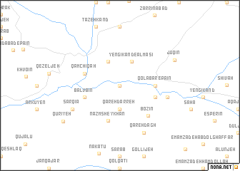 map of Kūh-e Sārī Qayeh